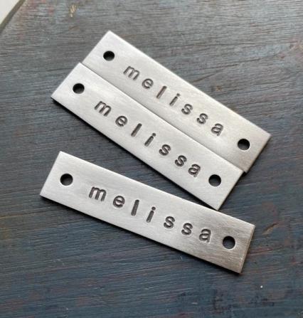 METAL CLOTHING LABEL 7 